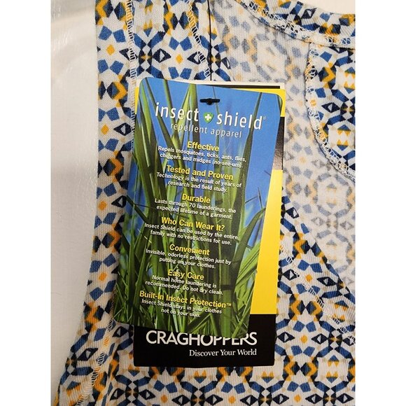 NWT Size M / 8 Craghoppers NosiLife Amiee Maxi Dress Bluebell Insect Shield - Picture 8 of 9